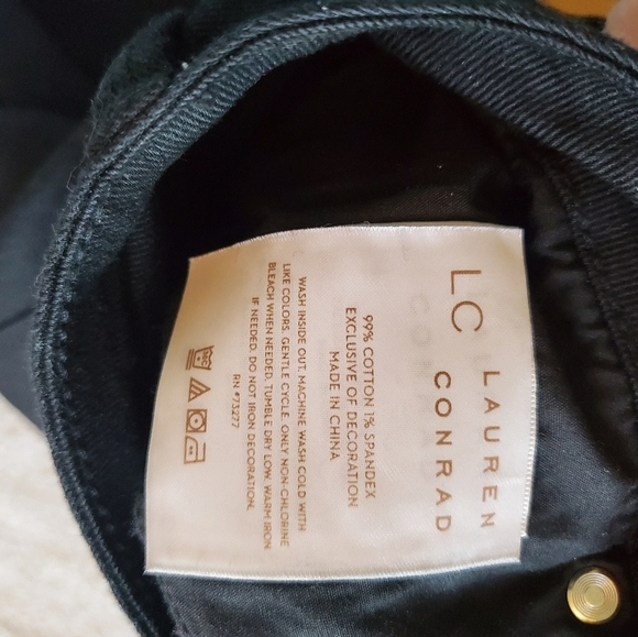 LC Lauren Conrad Skinny Crop Sz. 10 Capri's with Embellished Edge - Picture 8 of 12